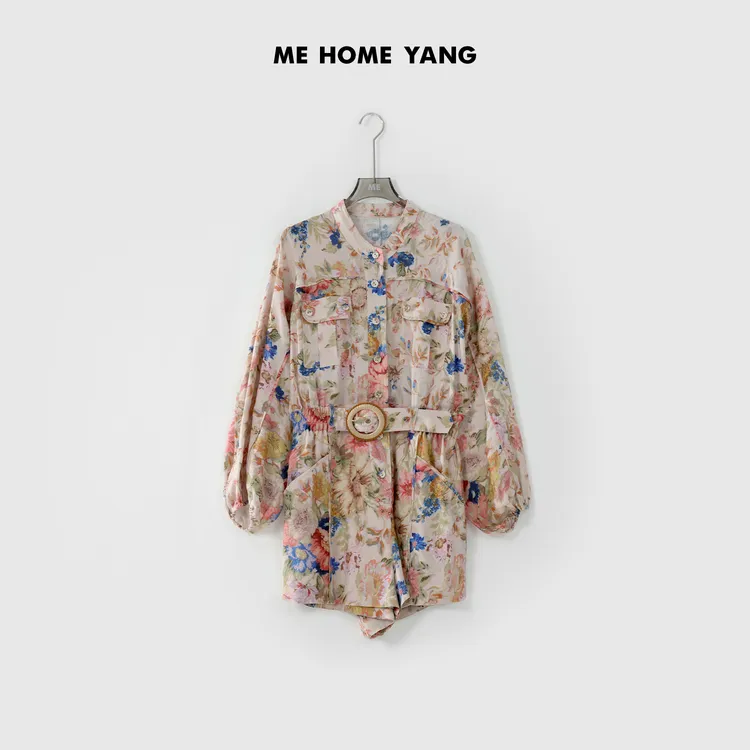 ME【亚麻度假连体裤】春夏时尚女士显瘦气质连体裤MEQS1405
