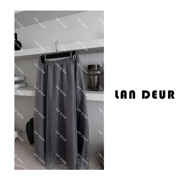 JIUJIU【塞纳午后】气质百搭轻盈纱纱裙简约淑女显瘦A字半身裙