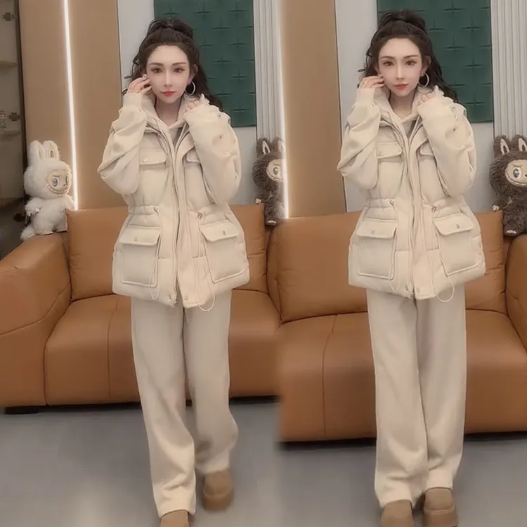 2025秋季新款时尚显瘦气质网红高档套装女高级百搭宽松大码三件套