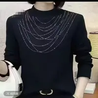 1127项链钻加绒保暖衫-LZ