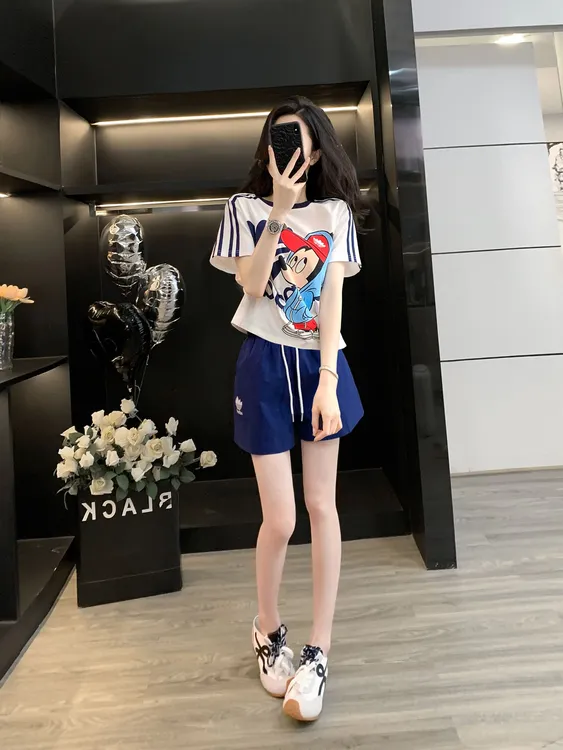 网红气质炸街新款女装夏装套装2025新款爆款洋气衣服女显瘦短裤潮