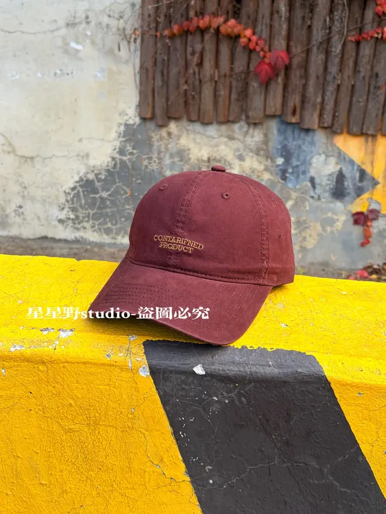 星星野·美式街头风字母刺绣棒球帽女宽檐显脸小百搭小众鸭舌帽男