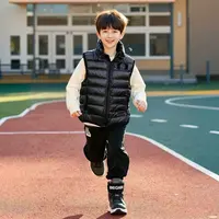 冬季男女童羽绒马甲保暖轻便简约马甲 LS02款
