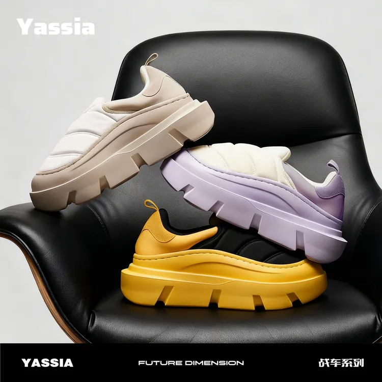 亚束战车棉鞋男士外穿防水厚底加绒保暖棉鞋女增高居家棉鞋冬季