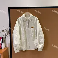 喜樂  2025翻领单排扣纯色贴标夹棉棉服衬衫外套秋季新款时尚保暖
