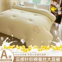 【蚕丝大豆被】云朵被大豆被子冬被春秋被芯蚕丝被四季通用保暖柔软