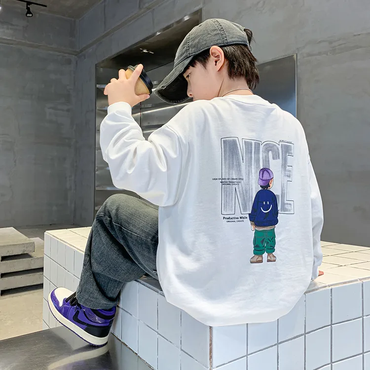 儿童装男童秋装纯棉卫衣2025新款春秋款中大童秋季男孩帅气上衣潮