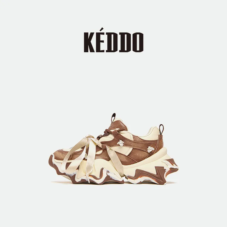 KEDDO“焰火”琥珀流光风潮流老爹鞋休闲运动舒适女鞋百搭厚底鞋