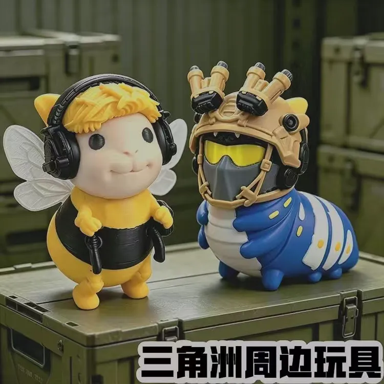 三角洲行动威虫头盔可拆哈基蜂游戏周边钥匙扣3d打印挂件摆件模型