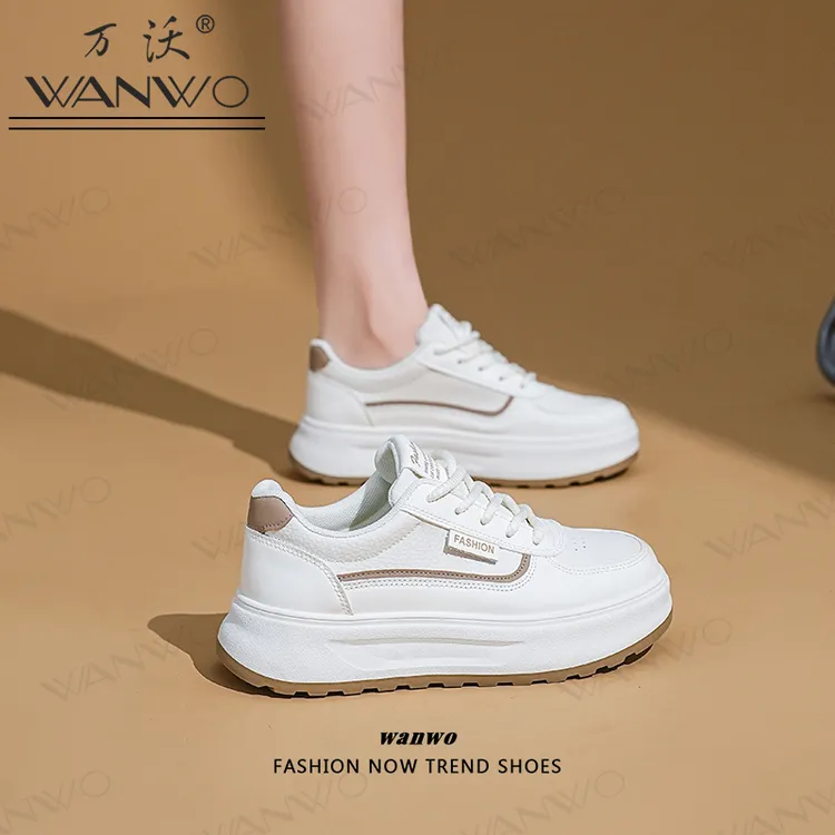 厚底小白鞋2025春秋季新款女爆款单鞋百搭德训鞋运动休闲鞋女鞋子