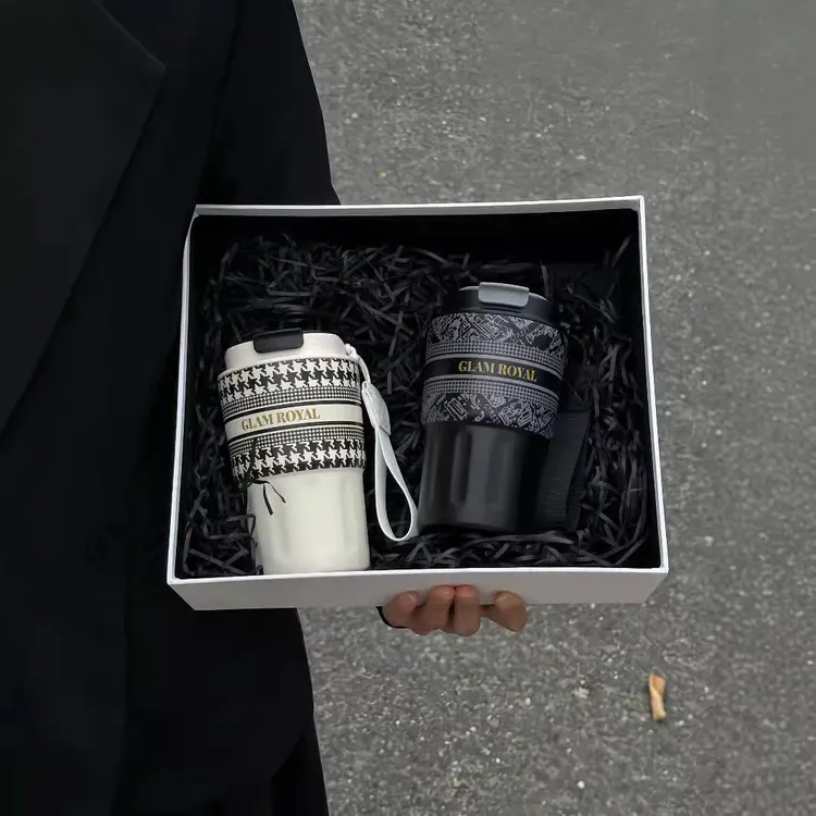 SITARAYURI新款高颜值3D便携陶瓷随手杯保温杯大容量情侣咖啡杯