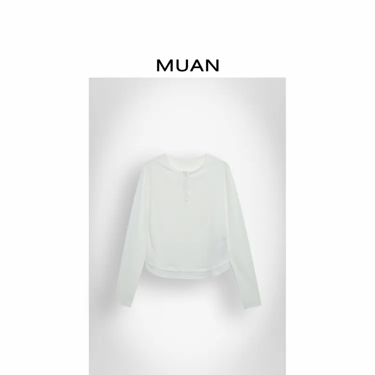 木岸MUAN：《小弯刀打底》“弯刀系列”定制百搭简约上衣女CQ-DG3-9037