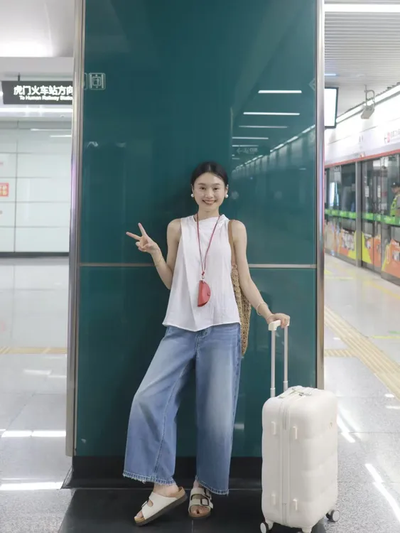 2025夏季新款无袖背心复古高腰牛仔七分裤直筒宽松阔腿短裤套装