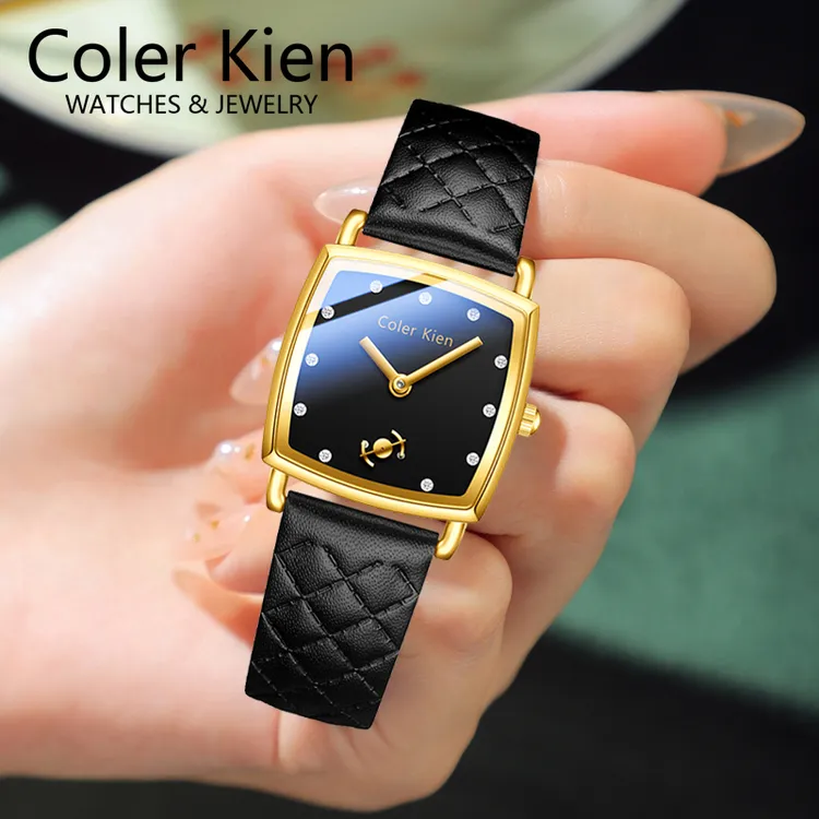 ColerKien小船锚时尚复古风格女士腕表轻奢气质小众简约经典方形
