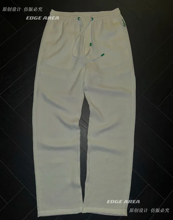 【EDGE AREA】夏季爆款高奢桑蚕丝亚麻透气铜氨丝直筒男垂感888-50