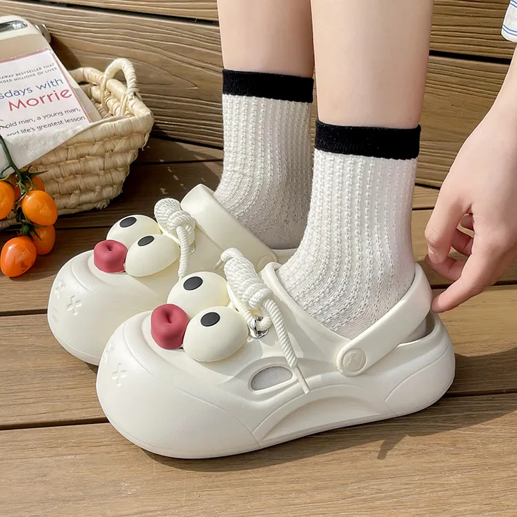 启布熊2025新款女防滑洞洞鞋潮流小个子凉拖鞋时尚爆款夏季鞋