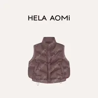 HELA AOMI “小香马甲羽绒”90白鸭绒无胆宽松剪裁马甲CY5DC07411