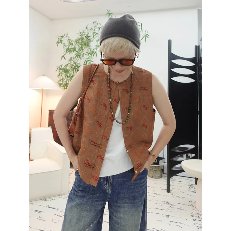 【秋橘回归】LIY宋锦金橘窗花马甲