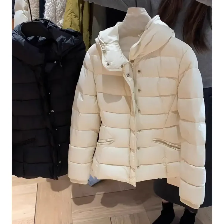 连帽羽绒服女2025年新款冬季独特超好看今年流行爆款小个子