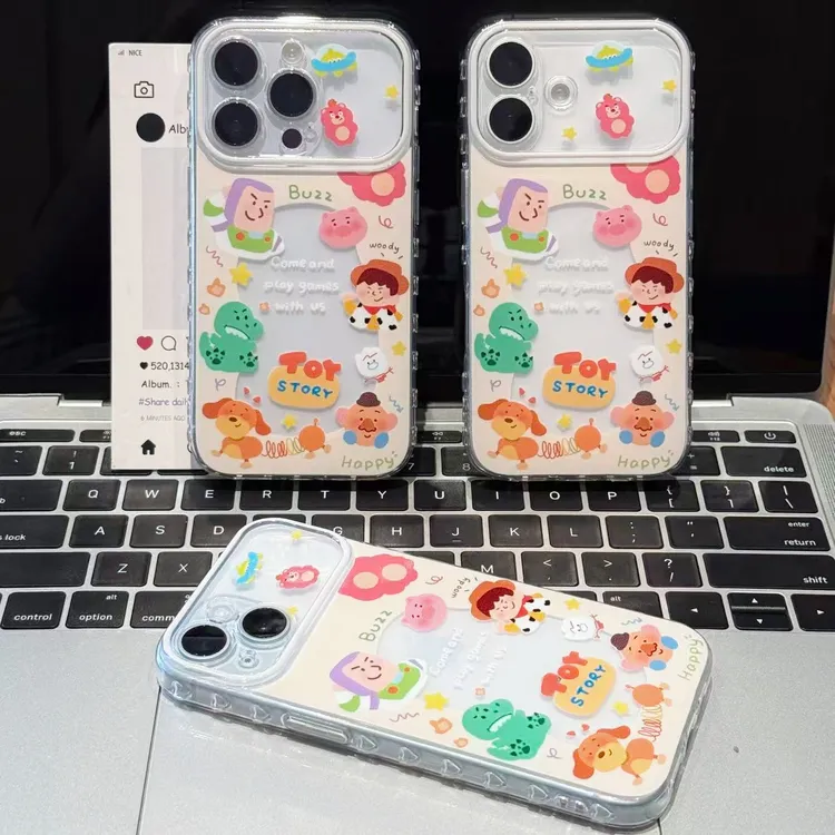 奥菲顿卡通玩具总动员适用苹果17/16爱心手机壳华为vivoppo小米17
