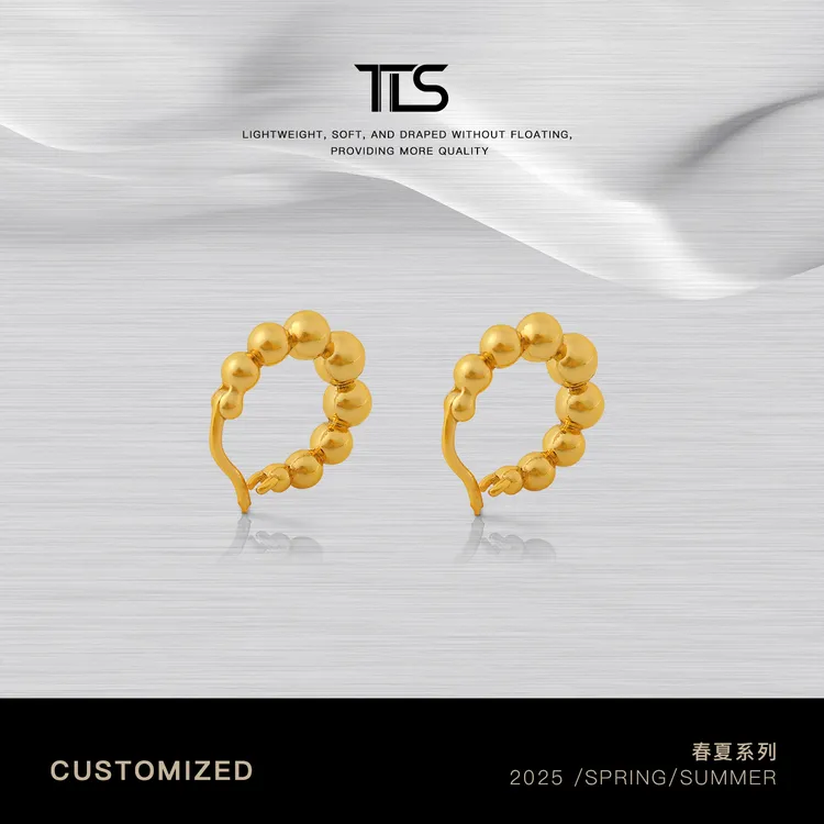 925银耳饰 TT【小金珠】S925轻奢首饰小金珠圆圈极简百搭耳环P5032