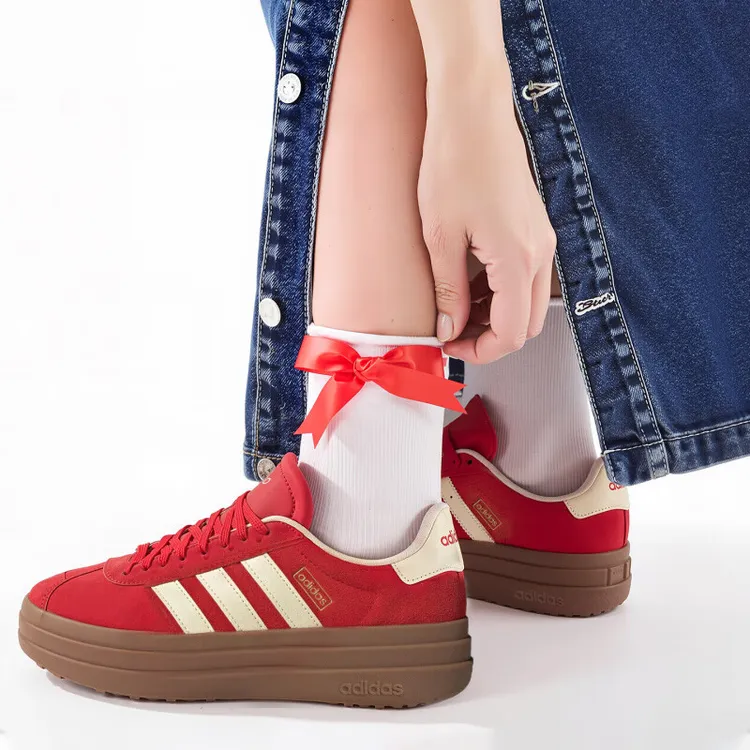 阿迪达斯Adidas女鞋VL COURT BOLD休闲运动鞋厚底增高板鞋KJ6852