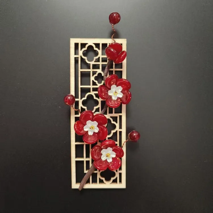 【闪闪专属】琉璃 梅花 冰箱贴 DIY材料包