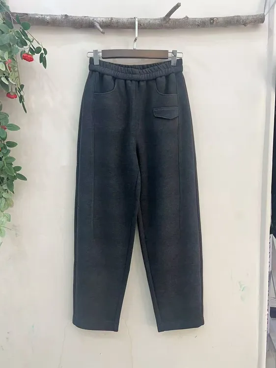 8756新款加密加厚毛料休闲裤