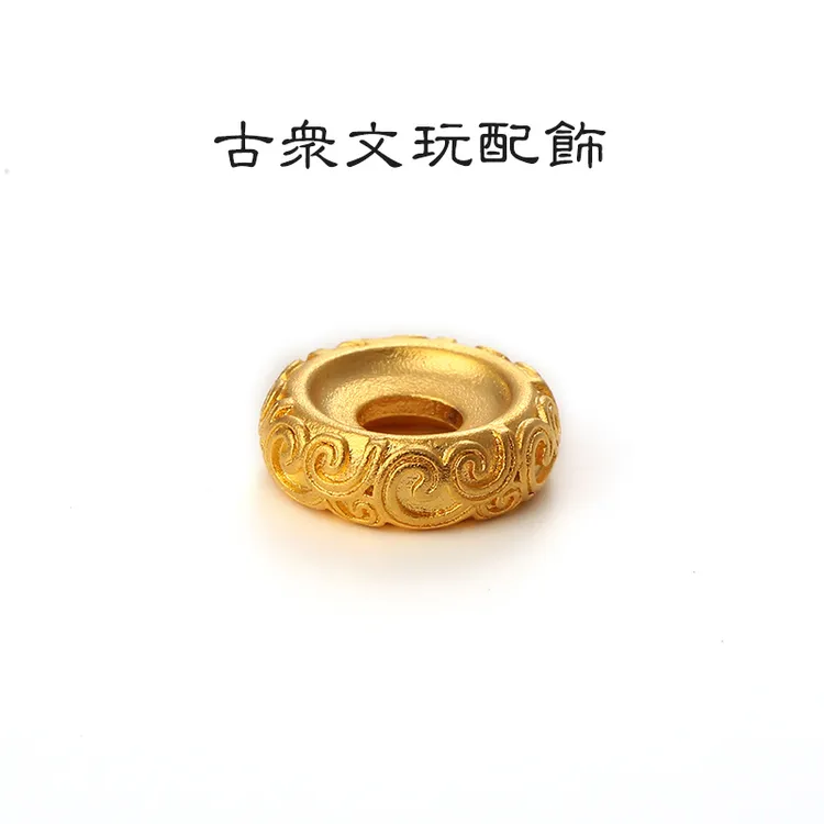 古法唐草纹卡环串珠金色隔环卷草纹隔片卡环垫片diy手工串珠配件