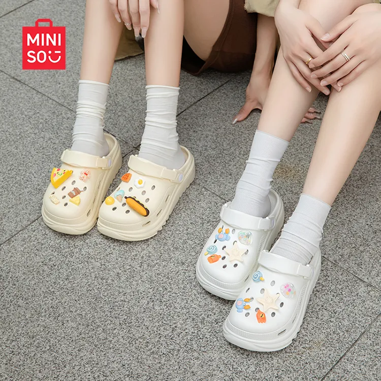 MINISO/名创优品洞洞鞋女款2026新款爆款洞洞鞋拖鞋女鞋学生宿舍