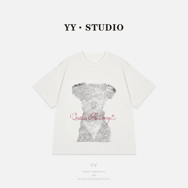 【YANYAN】夏季百搭狗熊短袖T恤YY-6068