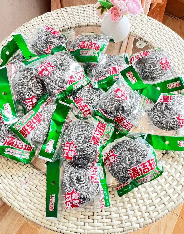 独立包装特大号铁丝球洗碗球装钢丝球不掉丝清洗去污家用海绵洗锅