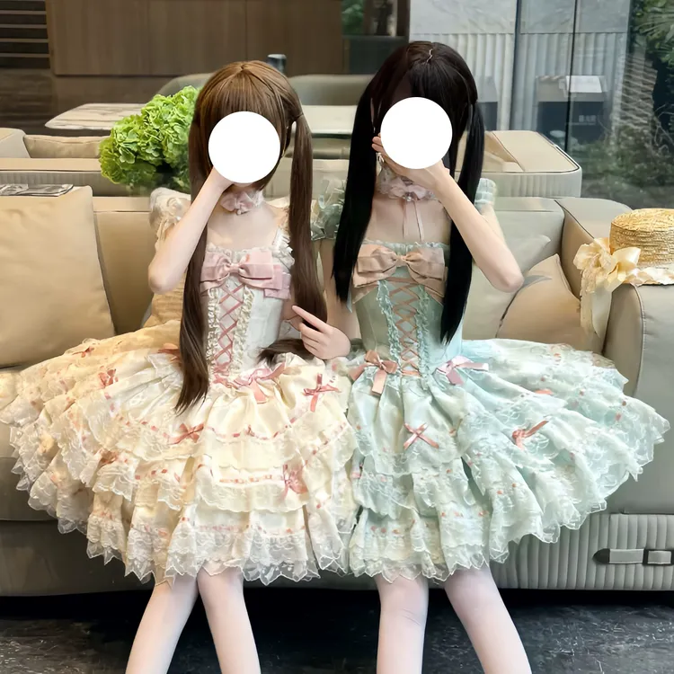 实体店现货秒发-梦幻礼盒原创设计花屿蝶lolita