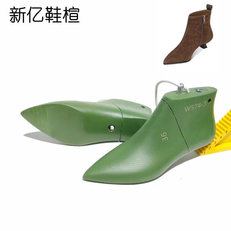 女高帮靴楦中低跟短靴楦头跟高3CM小尖头修鞋改鞋店的福音W574-3