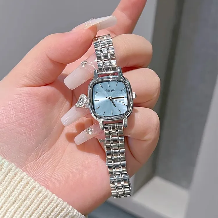 2025新款方糖手表女轻奢小众女学生防水非机械小巧考试时尚礼物