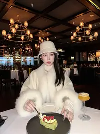 1wEn【摄人心魄】整皮狐狸毛10羊绒90羊毛双面呢羊绒显贵气斗篷大衣