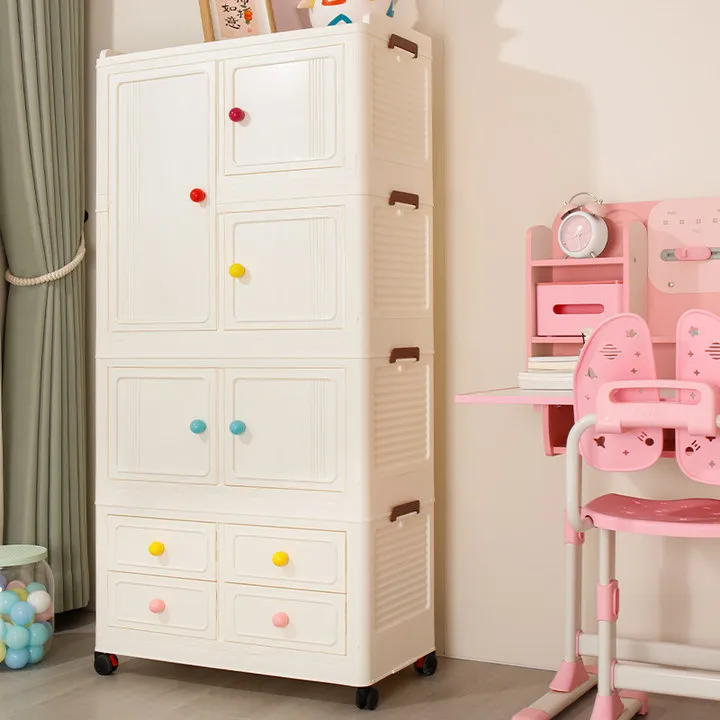 加厚宝宝衣柜收纳简易衣柜免安装收纳柜儿童玩具可折叠衣橱置物柜