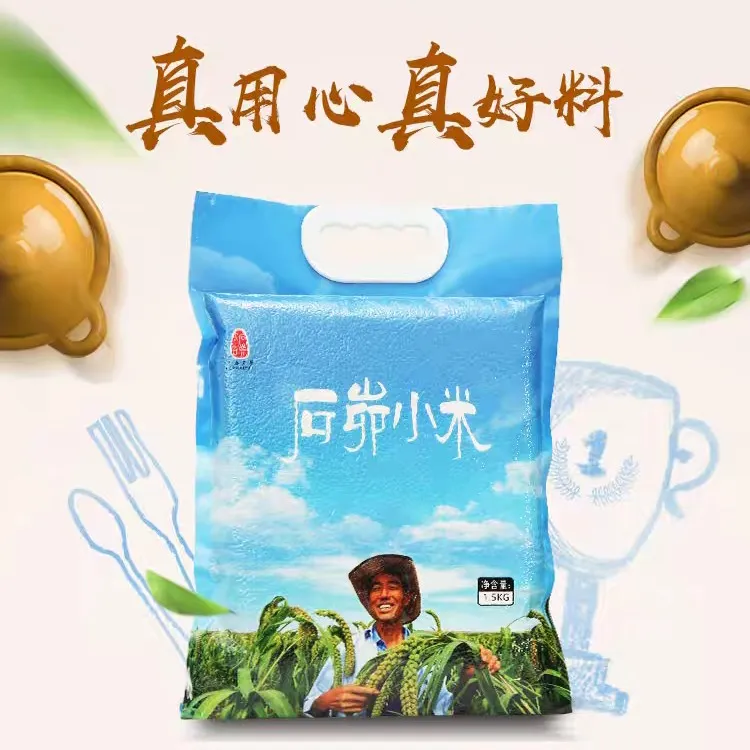 大古石峁胚芽黄小米晋汾107谷种农家月子敖汉小米