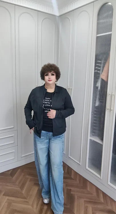 牛仔裤女士高档时尚百搭牛仔裤（弯刀6207）