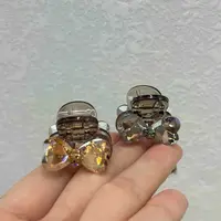 【小魏总珠宝】切割蝴蝶结小抓夹-2.5cm（一对）