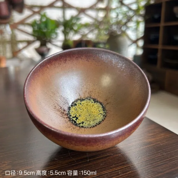【乐盏堂】龙窑柴烧 非遗传承人严柳忠手作建窑建盏主人杯陶瓷