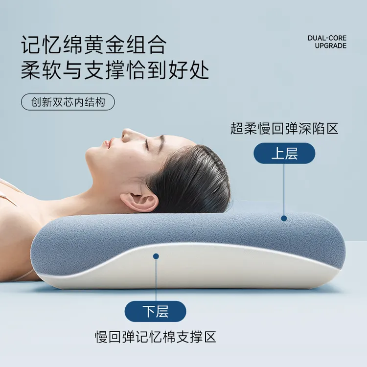 Y云朵星家纺2代Pro酒店深睡眠慢回弹枕芯护颈助颈椎枕头睡觉专用