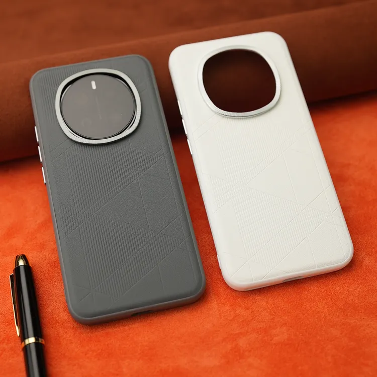 适用于荣耀Magic7手机壳全包防摔菱纹磨砂高端皮纹