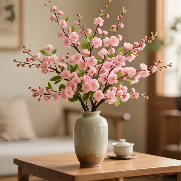 【遇水开花】水培梅花枝花卉绿植盆栽冬季室内懒人植物耐寒四季开花