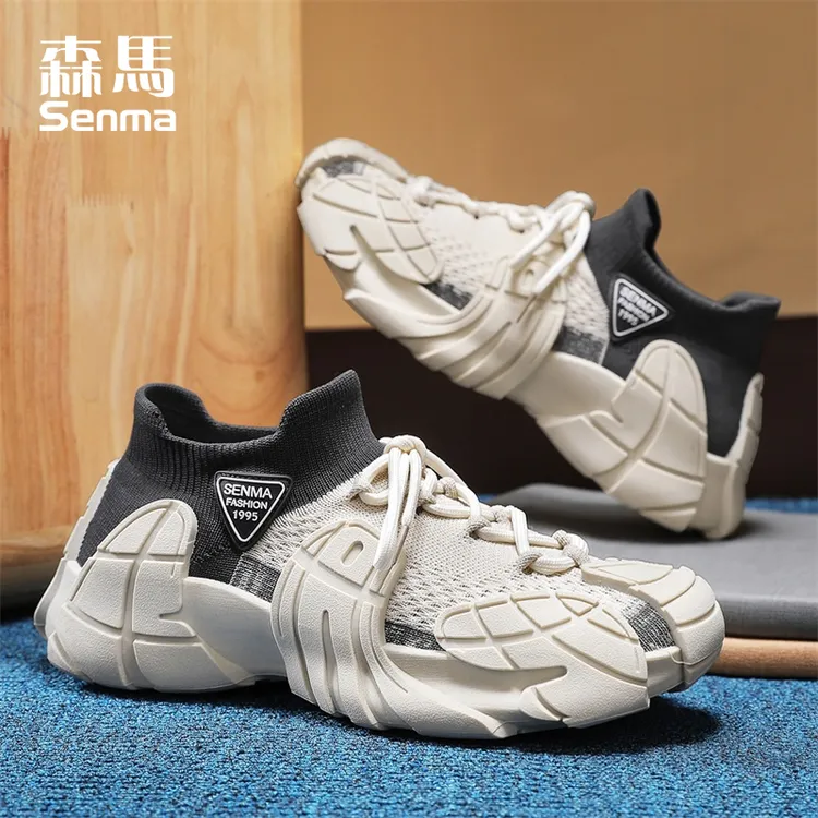 森马男鞋夏季网面透气百搭休闲青少年跑步防滑运动厚底时尚老爹鞋商品图