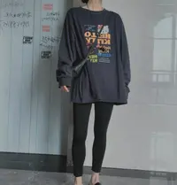 秋季新款韩版休闲宽松大版卡通印花T恤女