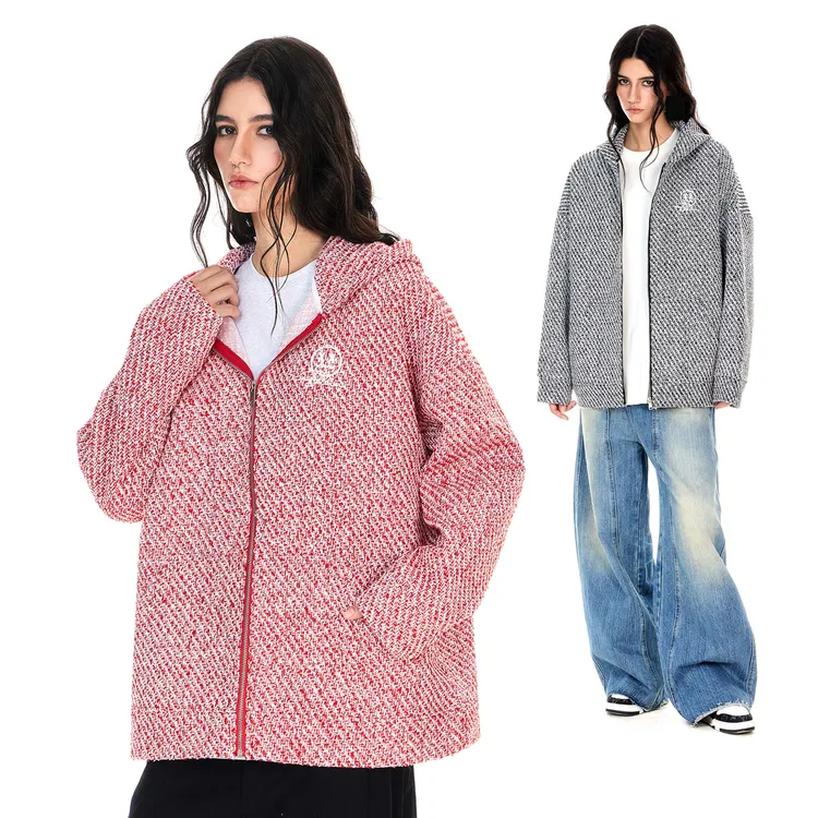 小恶魔粗花呢小香风外套秋季薄款开衫复古美式时尚休闲百搭秋冬