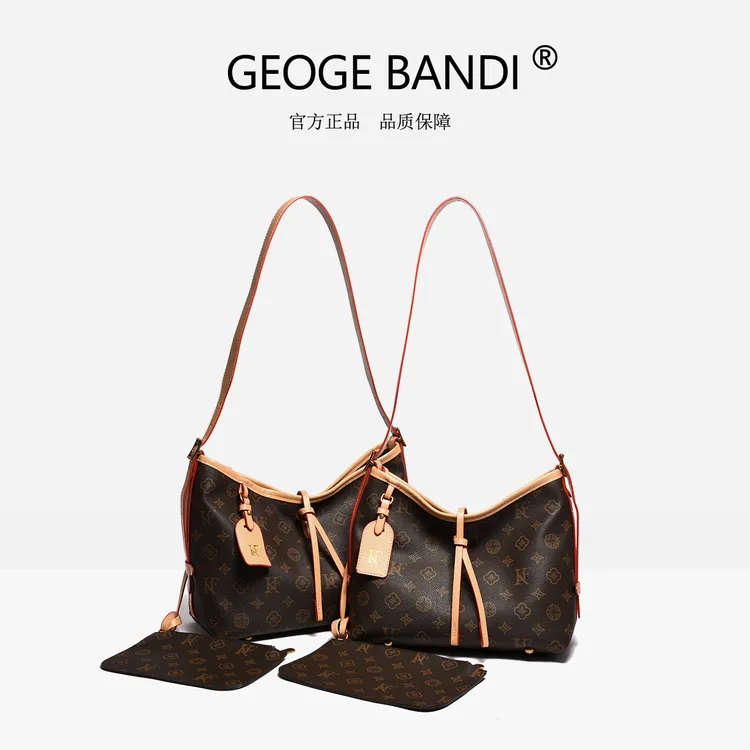 轻奢经典开瑞奥老花托特包单肩斜挎休闲百搭大学生子母包女包包