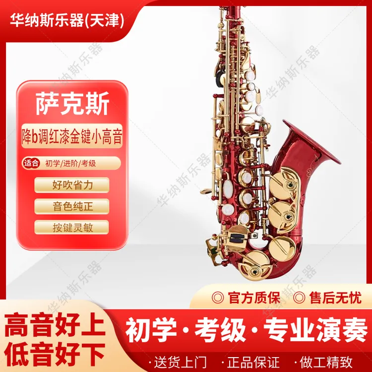 红漆金键 降B调 小高音 萨克斯演奏专业镀金通用零基础伴奏