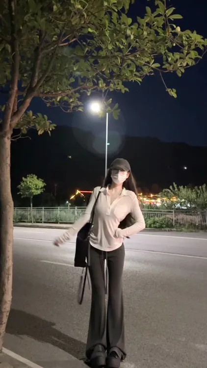 2025早秋新款时尚套装气质显瘦洋气休闲百搭性感辣妹长袖上衣长裤